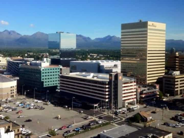 Picture of the skyline of Ann Arbor, Michigan where our contractors can help solve all of your water damage problems!